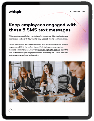 5 SMS for Internal Comms iPad Cover