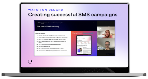 SMS campaign on demand webinar thumbnail